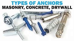 The Types of Masonry Anchors | Fasteners 101