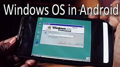 How To Run/Install Windows 2000 OS in Your Android Mobile | Without Root
