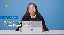 How to make a narrated PowerPoint video!