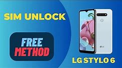 LG Stylo 6 Unlock Code LG Stylo 6 Network Unlock LG Stylo 6 Carrier