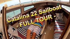 Catalina 22 Sailboat Full Tour