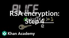 RSA encryption: Step 4 | Journey into cryptography | Computer Science | Khan Academy