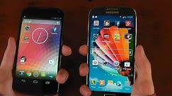 Google Nexus 4 vs. Samsung Galaxy S4