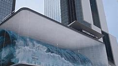 Ola gigante en 3D impresiona por su realismo en la pantalla publicitaria más grande de Corea del Sur