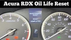 How To Reset The Oil Life On 2013 - 2018 Acura RDX To 100% - Clear Service Due Reminder Light