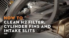 How to clean chainsaw air filter, intake slits & cylinder fins | Instruction