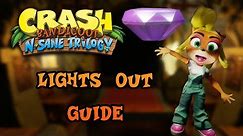 Crash Bandicoot: N. Sane Trilogy - Lights Out - Purple Gem Guide