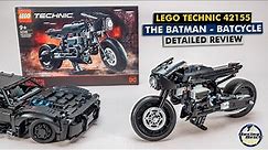 LEGO Technic 42155 The Batman - Batcycle detailed building review