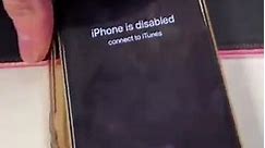 How to Bypass " iPhone Is Disabled " Without Restoring #Shorts