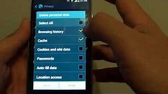 Samsung Galaxy S4: How to Remove Internet Search Browsing History