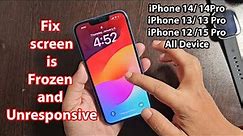 iPhone 13 screen not responding to touch