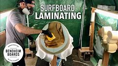 Resin Tint Lamination with Cut Laps - Surfboard Glassing [Part 1 of 7]