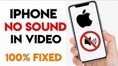 No video sound in iPhone 6 fixed | How to fix iPhone 6 sound problem