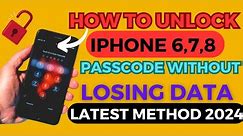 How to unlock iPhone 6’7’8 series passcode without losing data latest method 2024