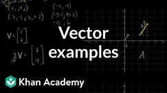 Vector examples | Vectors and spaces | Linear Algebra | Khan Academy