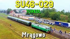 Powrót kolei pasażerskiej do Mrągowa: SU46-029 TURKOL // Classic diesel SU46-029 in Mragowo