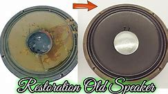 Bangunkan Kembali Speaker Guitar FENDER paling Favorit || Vintage Loudspeaker Restoration JBL E120-8