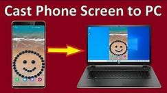 How To CAST Android Mobile Phone Screen to PC Laptop for Free Connect Phone to PC Laptop!!