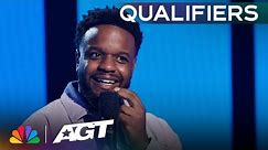 Comedian Barry Brewer Jr. shares HILARIOUS stories of married life! | Qualifiers | AGT 2023