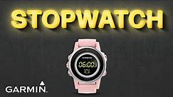 Stopwatch On Garmin - How To Use Stopwatch On Garmin