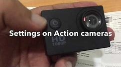 Setting up full HD sports action Camera 1080p