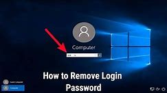 How to Remove Login Password from Windows 10 | Disable Password from Windows 10.