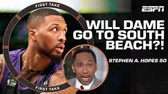😎 HOPEFULLY SOUTH BEACH! 🏝️ - Stephen A. has more thoughts on Damian Lillard's future | First Take