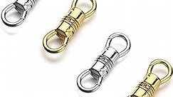 Zpsolution Double Opening Swivel Clasp for Necklace, Clasp Connector for Pendant, Necklace Charm Holder Silver/Gold 4PCS