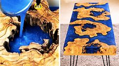 Stunning epoxy & wood tables || Woodworking projects
