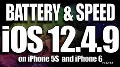 iOS 12.4.9 vs iOS 12.4.8 速度对比测试（5S，6）