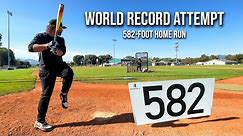 WORLD RECORD ATTEMPT for the FARTHEST BASEBALL EVER HIT | with @KingofJUCO (2023)