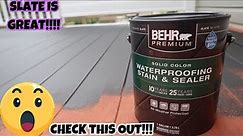 #SC-102 Slate Solid Color Waterproofing Exterior Wood Stain and Sealer