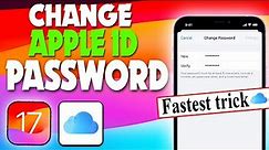 how to change Apple ID password | PIN TECH |