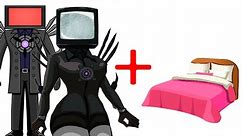 Titan TV Woman and Titan TV Man + BED = ??? | Skibidi Toilet Animation