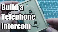 Build an Intercom using two old Telephones