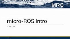 Intro to micro-ROS