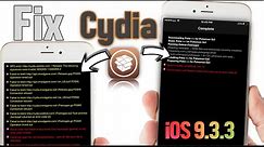 Fix Cydia Error Messages iOS 9.3.3 - 10.2 Jailbreak