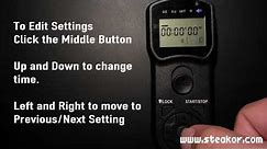 Beginner Timelapse Tutorial on a Digital SLR with a JJC TM-A Multi-Function Timer Remote