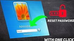 How to Reset Window 7 Password With One Click | New Method 2024 | FA TECH