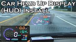 Car Head Up Display 5.5" OBDII HUD - Full Review & Install