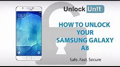 HOW TO UNLOCK Samsung Galaxy A8