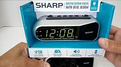 Sharp Digital Dual Alarm Clock Review: SPC100D- Silver Color