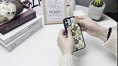 Red Flower Phone Case Compatible with iPhone 11 6.1 Inch - Shockproof Protective TPU Aluminum Cute Red Floral iPhone Case Designed for iPhone 11 Case for Men Girls Women Boys (Bloom)