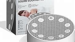 Sharper Image White Noise Sound Machine, 6 Soothing Nature Soundscapes for Baby Kids Adults, Portable Relaxation Therapy Device, Wellness Meditation & Naps, Peaceful Rest, Travel Sleep Aid, Timer