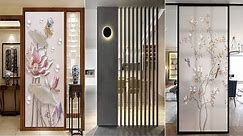 Best Living Room Wall Partition Ideas 2024 | Frosted Glass Film | Staind Glass Room Divider Ideas
