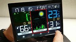 Stacja pogody z kolorowym wyświetlaczem i zewnętrznym czujnikiem bezprzewodowym DIGOO DG-TH8622