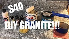 How To Paint Countertops To Look Like Granite | Under $40