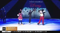KCAL reporter Amanda Starrantino hits the rink, dazzles with Disney on Ice crew