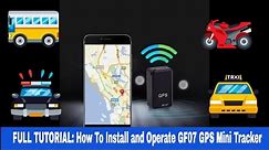 How to Install and Use GF 07 Mini Tracker, New Tutorial