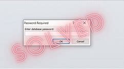 Crack Forgotten Access .MDB Database Password (For FREE!)